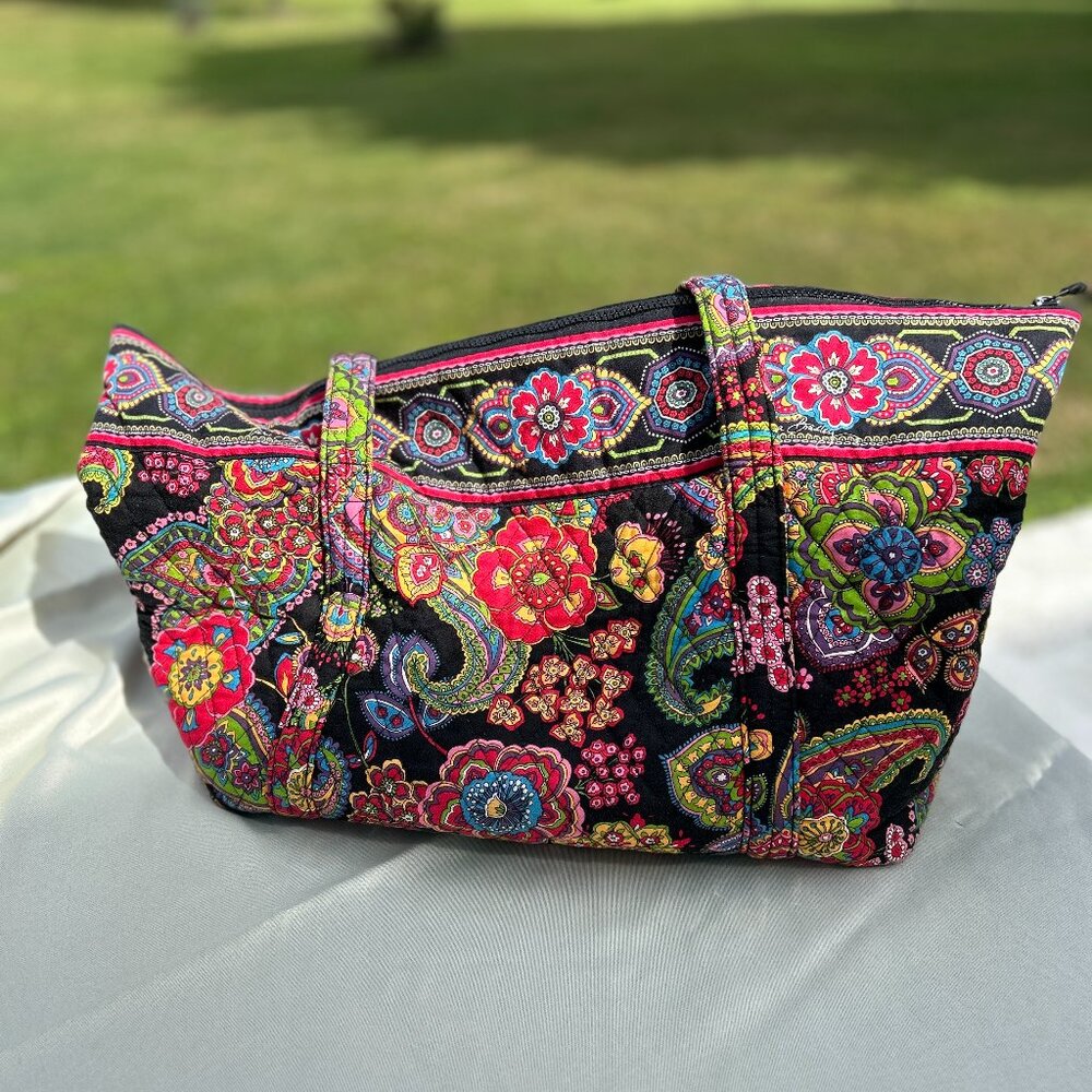 Vera Bradley, Symphony In Hue Totebag, Great Condition, Long Handles